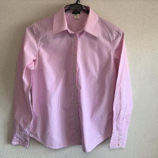 【数回着用】J.CREW 長袖ストライプワイシャツ(Sサイズ)(シャツ/ブラウス(長袖/七分))