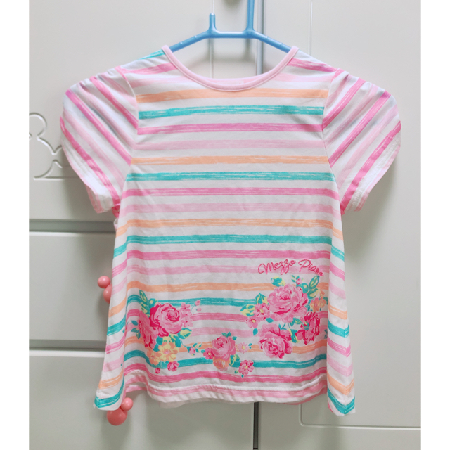 mezzo piano(メゾピアノ)のmezzo piano🎀　トップス　130cm キッズ/ベビー/マタニティのキッズ服女の子用(90cm~)(Tシャツ/カットソー)の商品写真