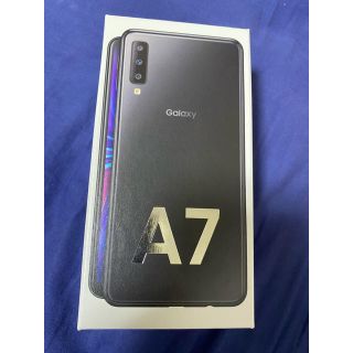 サムスン(SAMSUNG)のGalaxy A7  ブラック 64 GB SIMフリー(スマートフォン本体)