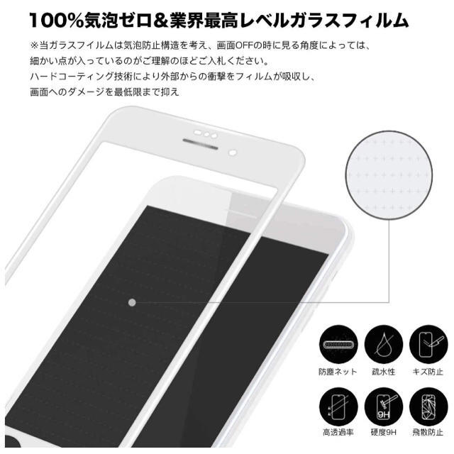 フィルム iPhone SE (第2世代) 強化ガラス 液晶保護フィルム スマホ/家電/カメラのスマホアクセサリー(保護フィルム)の商品写真