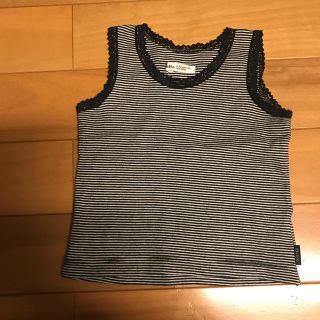 ベベ(BeBe)のべべ 90 タンクトップ 黒 レース(Tシャツ/カットソー)