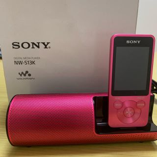 ウォークマン(WALKMAN)のSONY WALKMAN S series ピンク(ポータブルプレーヤー)