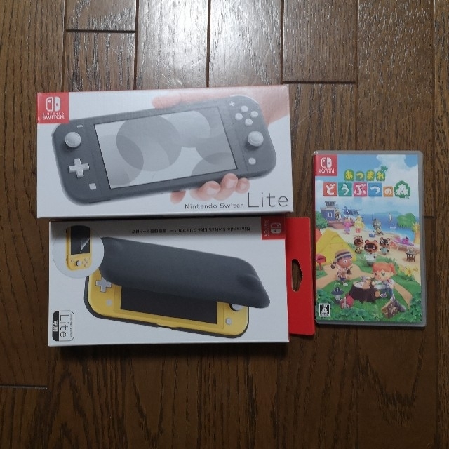 超美品の Switch Lite あつまれどうぶつの森 保護ケース セット ゲーム