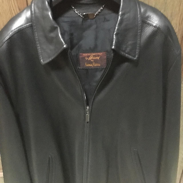 新品 Brioni ブリオーニ レザー ボンバージャケット 50サイズ 極上品