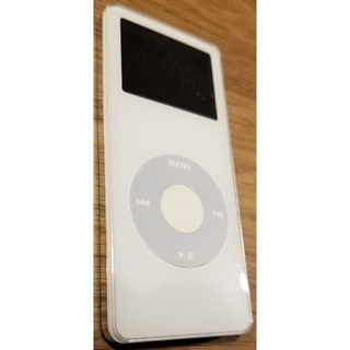 アップル(Apple)のiPod nano 初代 2GB ホワイト ドックコネクタ付(ポータブルプレーヤー)