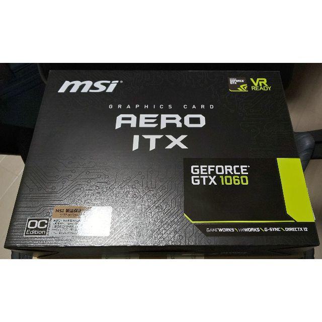 MSI GeForce GTX 1060 AERO ITX 6G OC 未使用品PCパーツ