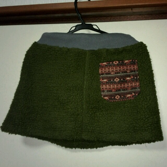 titicaca(チチカカ)の暖かいボアのミニスカート レディースのスカート(ミニスカート)の商品写真