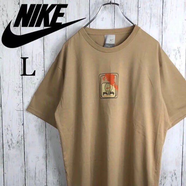 NIKE(ナイキ)の【激レア】【90s】【ナイキ】AIRロゴ プリント☆Tシャツ☆L☆ベージュ メンズのトップス(Tシャツ/カットソー(半袖/袖なし))の商品写真