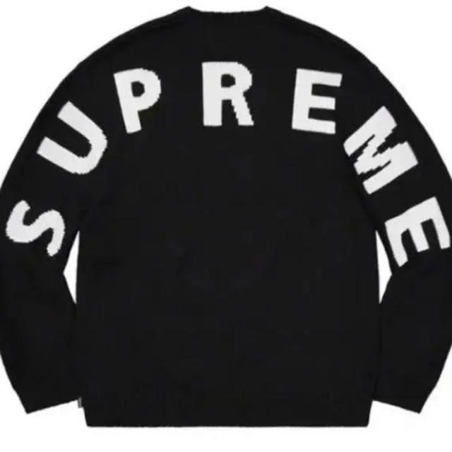 メンズsupreme back logo sweater