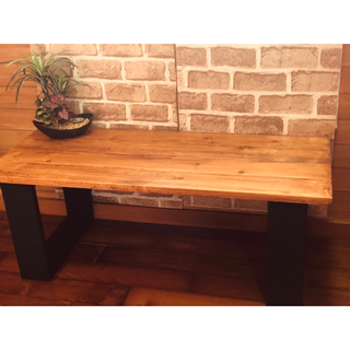木製　ローテーブル  おしゃれ空間　北欧　男前　センターテーブル  シンプル(ローテーブル)