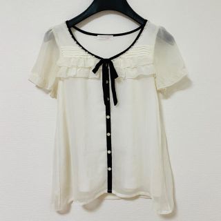 フェルゥ(Feroux)の【PRICE DOWN】Feroux♡リボン着脱可能☆半袖カットソー(カットソー(半袖/袖なし))