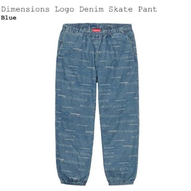 Supreme(シュプリーム)のSupreme Dimensions Logo Denim Skate Pant メンズのパンツ(デニム/ジーンズ)の商品写真