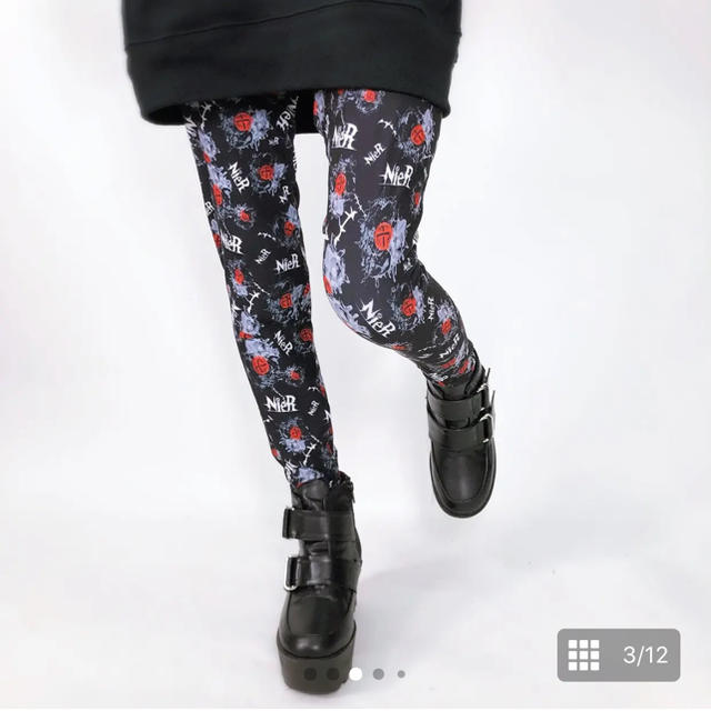 NieR ニーア　レギンスパンツ　ハートビート柄　LEGGINGS PANTS レディースのパンツ(その他)の商品写真