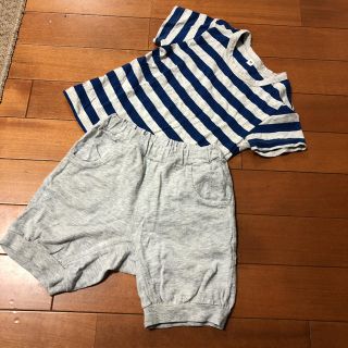 ムジルシリョウヒン(MUJI (無印良品))の無印 セットアップ 80サイズ(Ｔシャツ)