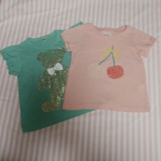 ブランシェス(Branshes)の女の子Tシャツ2枚セット　100cm(Tシャツ/カットソー)