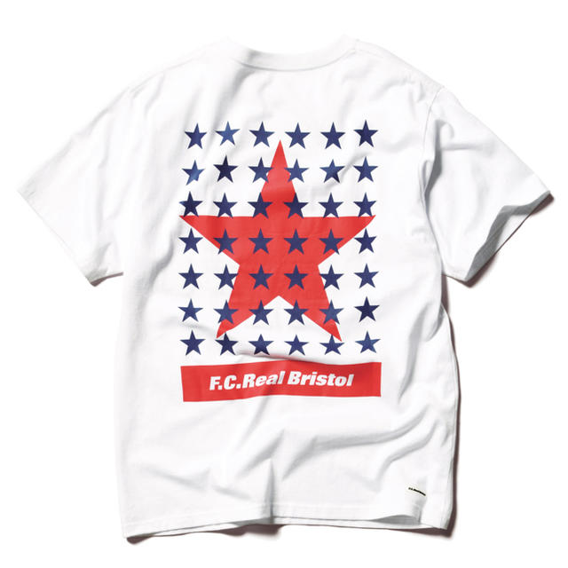 F.C.Real Bristol 43 STAR TEE WHITE Mサイズブリストル