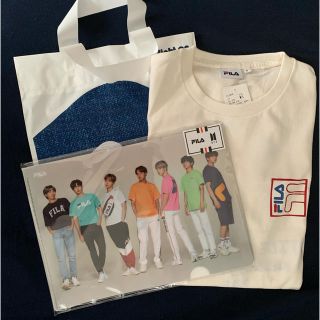 フィラ(FILA)のFILA BTS SUGA ユンギ 着用 M-Lサイズ(Tシャツ(半袖/袖なし))