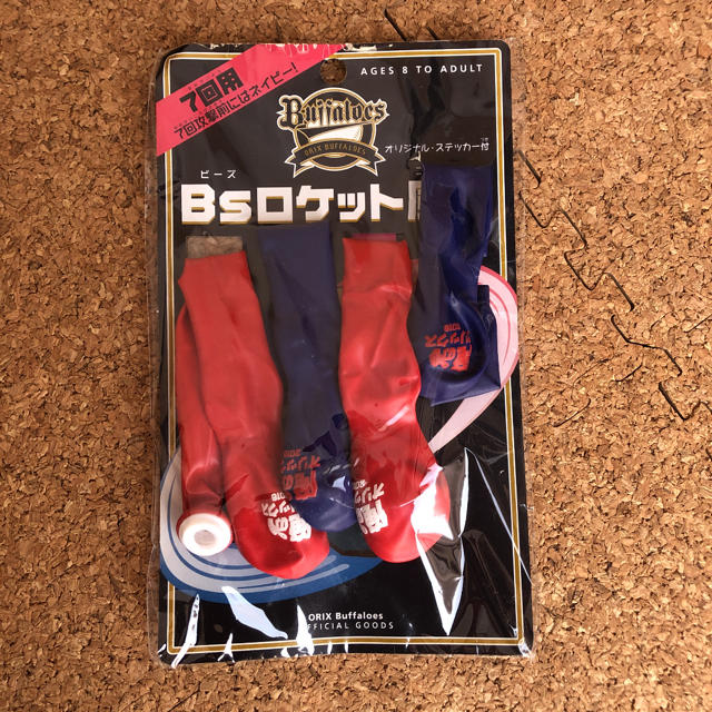 オリックス・バファローズ(オリックスバファローズ)のＢsロケット風船　2016年度分 スポーツ/アウトドアの野球(応援グッズ)の商品写真