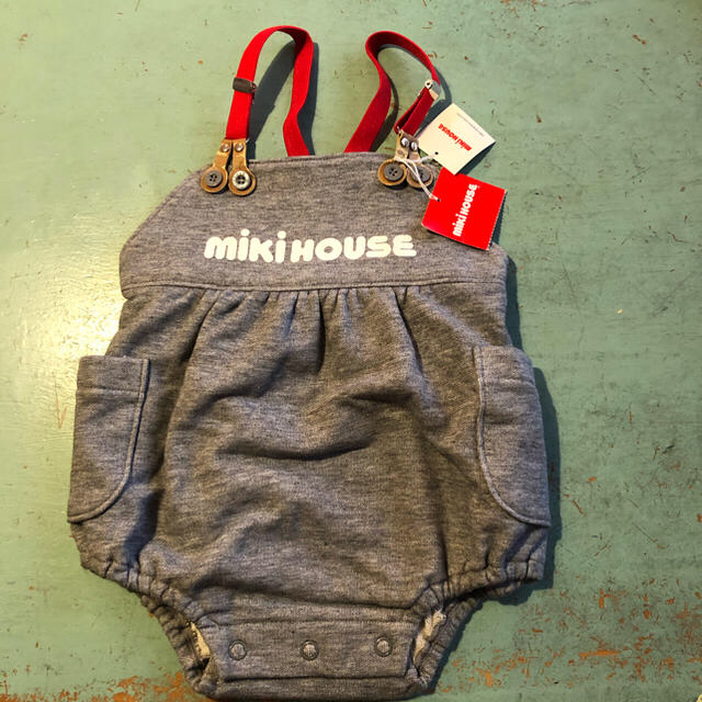 mikihouse(ミキハウス)の希少　ミキハウス  ダルマオール  レトロ  キッズ/ベビー/マタニティのベビー服(~85cm)(ロンパース)の商品写真