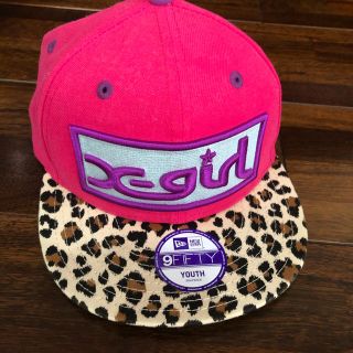 エックスガールステージス(X-girl Stages)のエックスガール　X-girl  NEW ERA ニューエラ　キャップ　54cm(帽子)