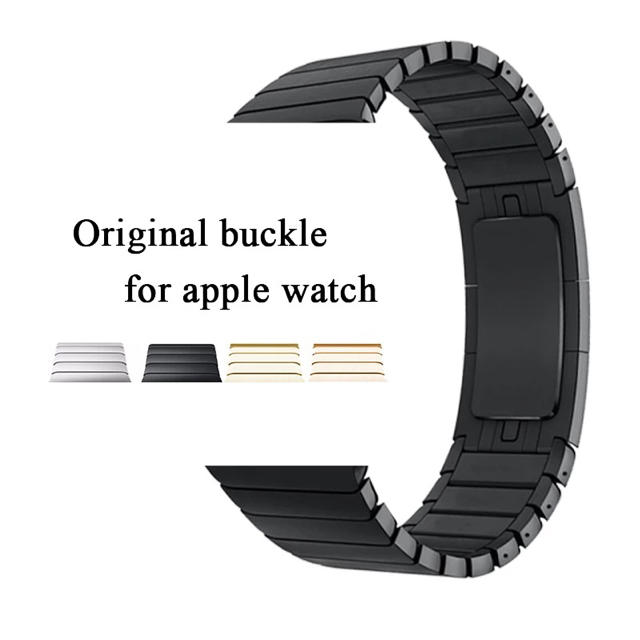 アップルウォッチ用44mm/42mm ステンレスリンクブレスレットblack メンズの時計(金属ベルト)の商品写真