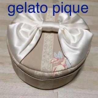 ジェラートピケ(gelato pique)のジェラートピケ ポーチ 丸型 バニティ リボン(ポーチ)