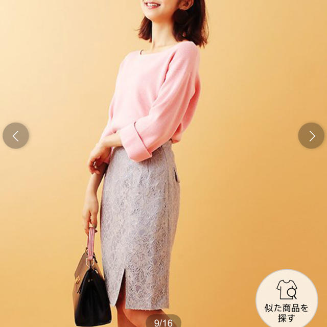 31 Sons de mode(トランテアンソンドゥモード)の女子ピンク♥レーススカート レディースのスカート(ひざ丈スカート)の商品写真