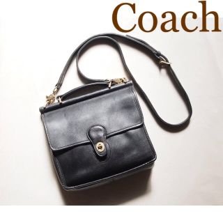 コーチ(COACH)の【美品 名作】Old Coach ウィリス 2way スクエアバッグ オールド(ショルダーバッグ)