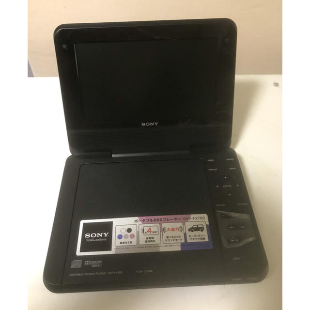 SONY(ソニー)のソニー・ポータブルDVDプレーヤー！モデル・DVP-FX780！ スマホ/家電/カメラのテレビ/映像機器(DVDプレーヤー)の商品写真