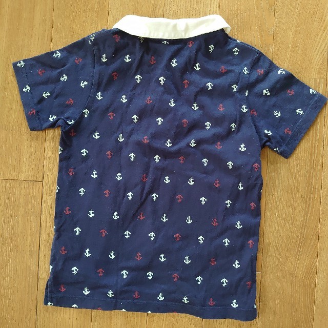 ベルメゾン(ベルメゾン)の千趣会　キッズ襟シャツ　130 キッズ/ベビー/マタニティのキッズ服男の子用(90cm~)(Tシャツ/カットソー)の商品写真