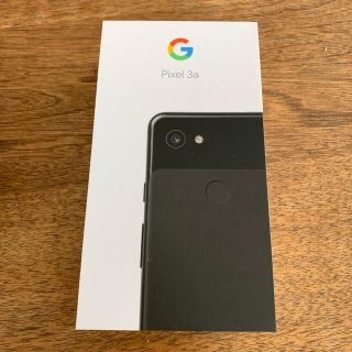 ソフトバンク(Softbank)のGoogle Pixel3a 64GB ブラック　SIMロック解除済　新品未使用(スマートフォン本体)