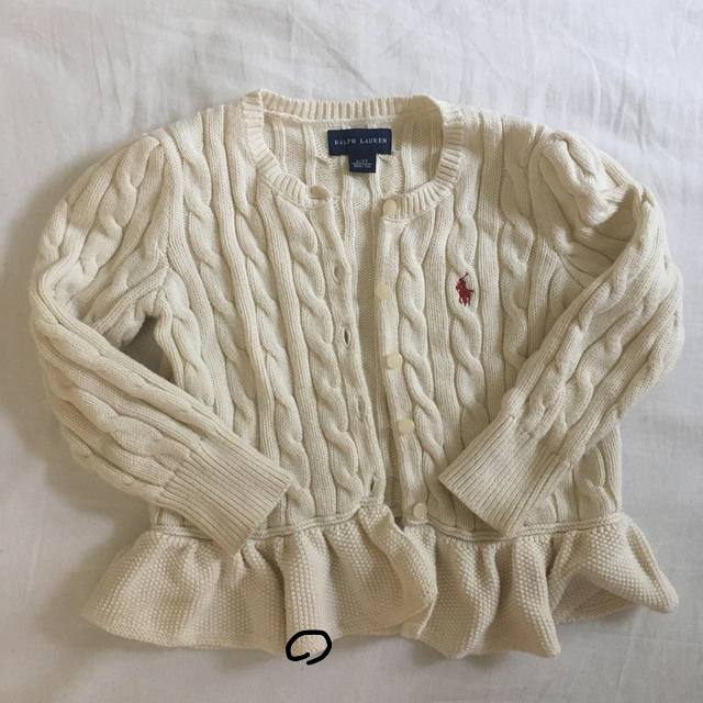 Ralph Lauren(ラルフローレン)のラルフローレンコットンカーディガン キッズ/ベビー/マタニティのキッズ服女の子用(90cm~)(カーディガン)の商品写真