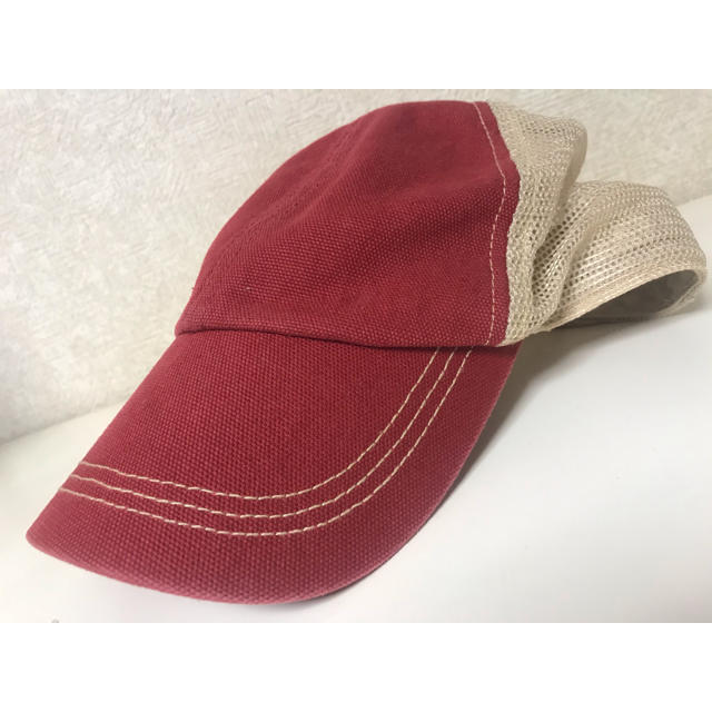メッシュキャップ CAP 野球帽 ビンテージ ヴィンテージ 赤 レッドの通販 by GR｜ラクマ