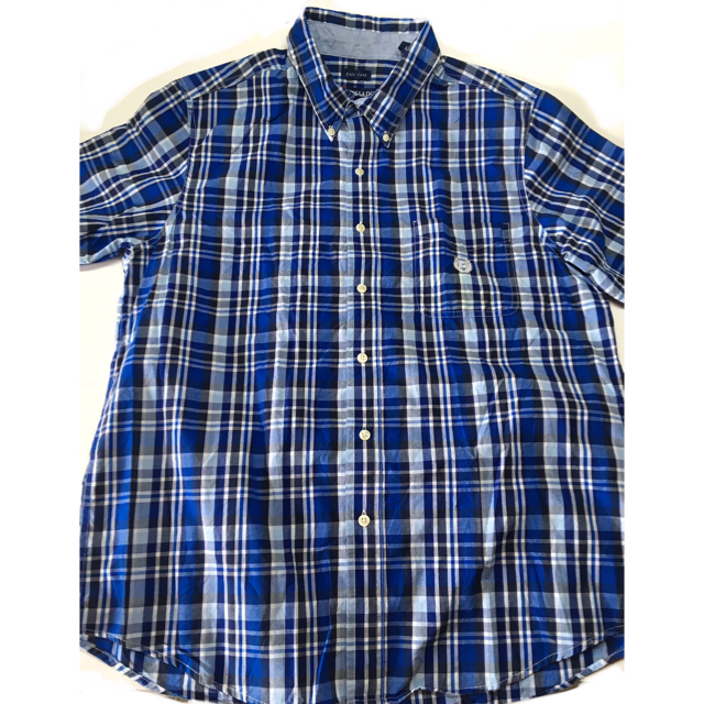 CHAPS(チャップス)の【USAインポート物古着】『CHAPS/チャップス』半袖チェックシャツ・L/G② メンズのトップス(シャツ)の商品写真