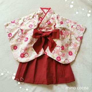 handmade baby HAKAMA 80-90cm(和服/着物)