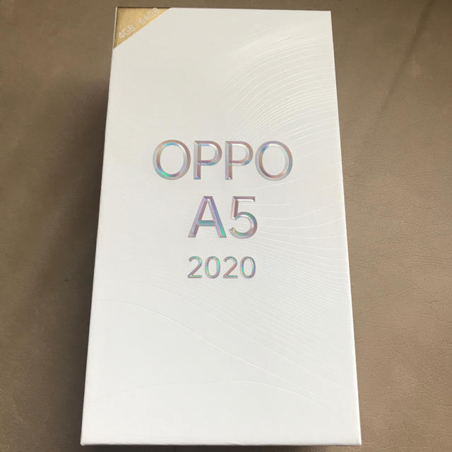 ANDROID(アンドロイド)のoppo A5 2020  ブルー　開通作業で開封済み　SIMフリー スマホ/家電/カメラのスマートフォン/携帯電話(スマートフォン本体)の商品写真