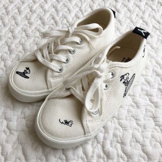 ザラキッズ(ZARA KIDS)の【未使用】Zara SNOOPY スニーカー　16cm(スニーカー)