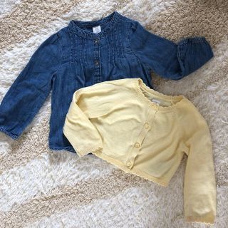 ベビーギャップ(babyGAP)のぶどう様専用　デニムシャツのみ(カーディガン)