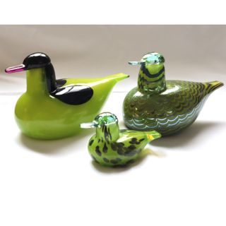 イッタラ(iittala)のrautti様お取り置き★イッタラ バードCommon Teal コガモ親子(ガラス)