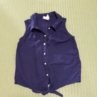 エイチアンドエム(H&M)のノースリーブシャツ120　Ｈ&M(ブラウス)