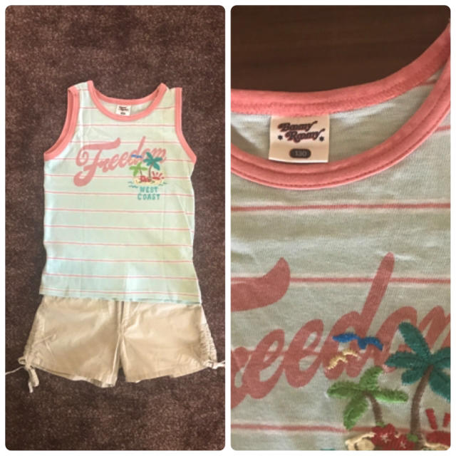 F.O.KIDS(エフオーキッズ)のタンクトップ130 キッズ/ベビー/マタニティのキッズ服女の子用(90cm~)(Tシャツ/カットソー)の商品写真