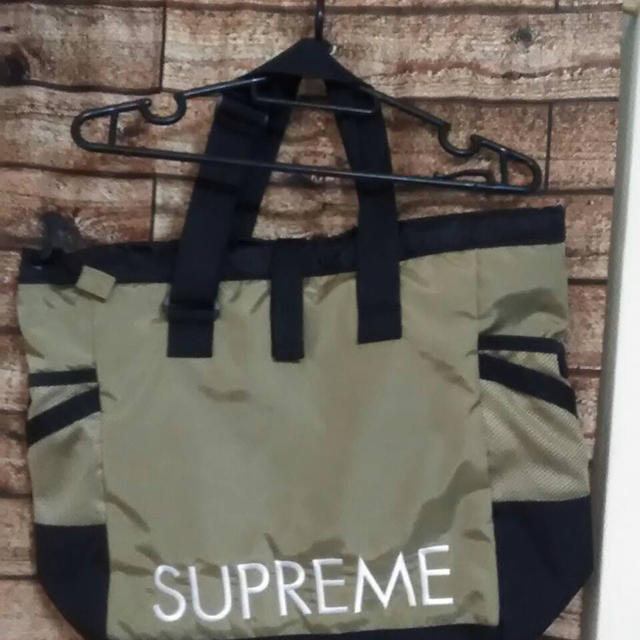 supreme north face tote bag gold トートバッグ