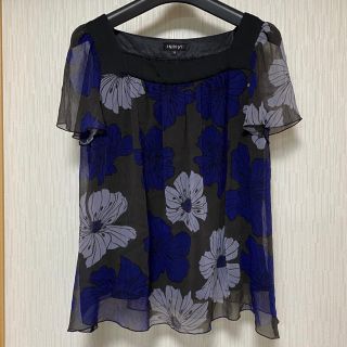 インディヴィ(INDIVI)のINDIVI   花柄シフォンブラウス(シャツ/ブラウス(半袖/袖なし))