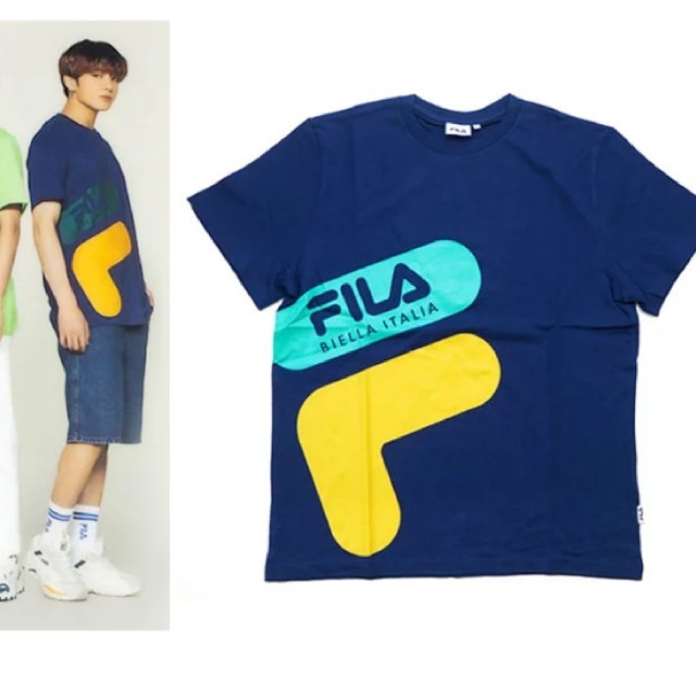 FILA(フィラ)のFILA　BTSモデルTシャツ エンタメ/ホビーのタレントグッズ(アイドルグッズ)の商品写真
