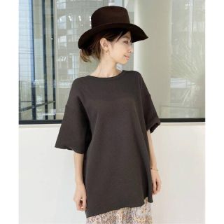 アパルトモンドゥーズィエムクラス(L'Appartement DEUXIEME CLASSE)のAMERICANA/アメリカーナ S/S Thermal プルオーバー ブラウン(カットソー(半袖/袖なし))