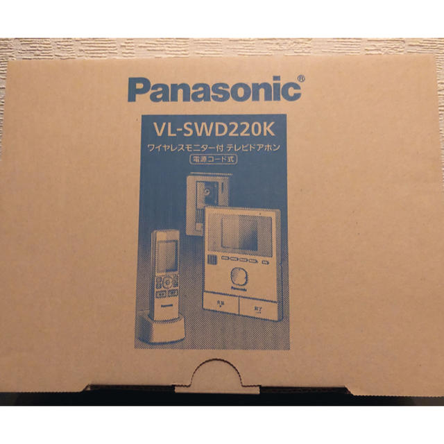 Panasonic(パナソニック)の【新品未開封】パナソニック テレビドアホン VL-SWD220K スマホ/家電/カメラのスマホ/家電/カメラ その他(防犯カメラ)の商品写真