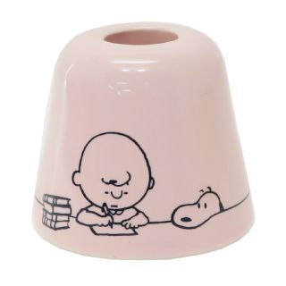 ピーナッツ(PEANUTS)の【レア】ピーナッツ スヌーピー 陶器 ハブラシスタンド チャーリーブラウン(日用品/生活雑貨)