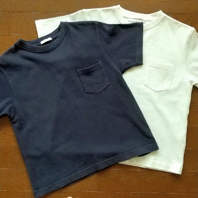 GU(ジーユー)のGU　男子用Tシャツ　140cm　2枚組 キッズ/ベビー/マタニティのキッズ服男の子用(90cm~)(Tシャツ/カットソー)の商品写真