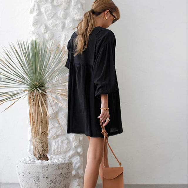 room306 CONTEMPORARY(ルームサンマルロクコンテンポラリー)のDesign Tunic Wide One-piece レディースのワンピース(ミニワンピース)の商品写真