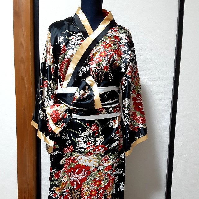 2022発売 和風サテン浴衣 通販 かんざし シンプル 着物 浴衣 よさこい 和服 お祭り